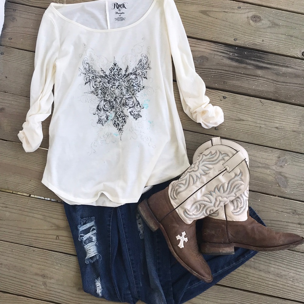 Wrangler Rock 47 3/4 sleeve shirt